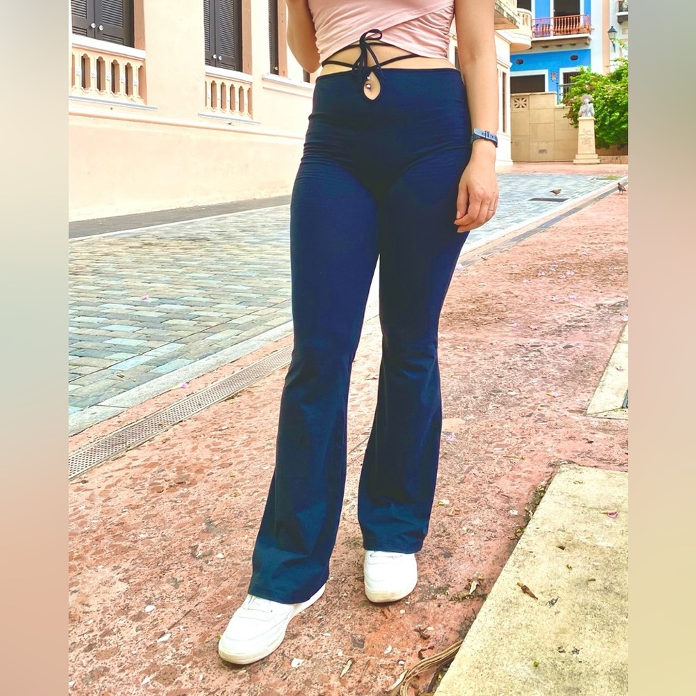 Tie waist pants